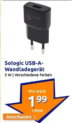 Action Sologic usb-a-wandladegerät Angebot