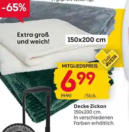 Rusta Club rusta decke zickan Angebot