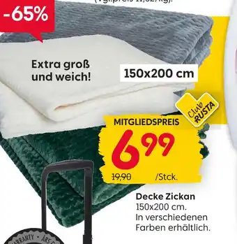 Rusta Club rusta decke zickan Angebot