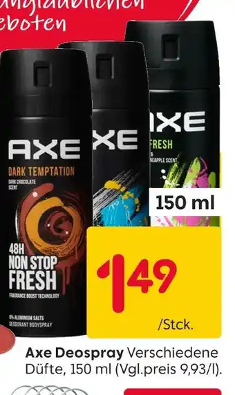 Rusta Axe axe deospray Angebot