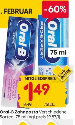 Rusta Oral-b zahnpasta Angebot