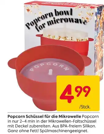 Rusta Popcorn schüssel für die mikrowelle Angebot