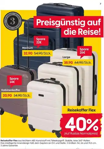 Rusta Flex reisekoffer Angebot