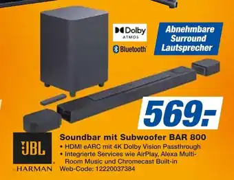 Expert Jbl by harman soundbar mit subwoofer bar 800 Angebot