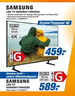 Expert Samsung led tv gu55du7199uxzg oder led tv gu65du7199uxzg Angebot