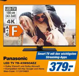 Expert Panasonic led tv tb-43w60aez Angebot