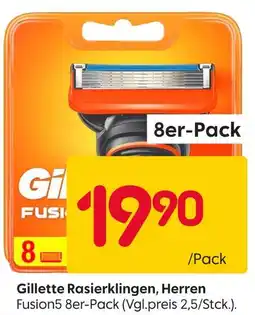 Rusta Gillette rasierklingen, herren Angebot