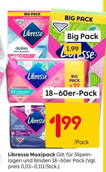 Rusta Libresse libresse maxipack Angebot