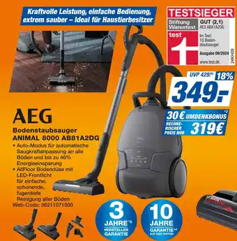 Expert Aeg bodenstaubsauger animal 8000 ab81a2dg Angebot