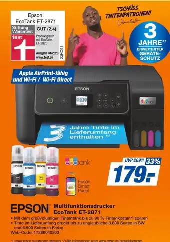 Expert Epson multifunktionsdrucker ecotank et-2871 Angebot