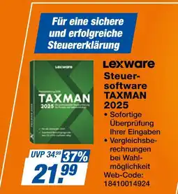 Expert Lexware steuersoftware taxman 2025 Angebot