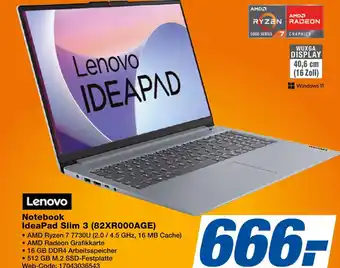 Expert Lenovo notebook ideapad slim 3 (82xr000age) Angebot