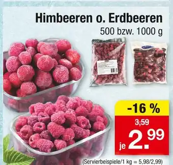 Zimmermann Himbeeren o. erdbeeren Angebot