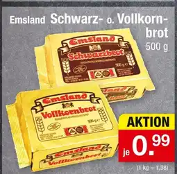 Zimmermann Emsland schwarz- o. vollkornbrot Angebot