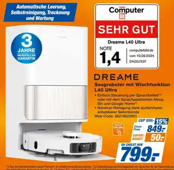 Expert Dreame saugroboter mit wischfunktion l40 ultra Angebot