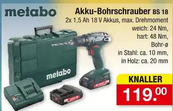 Zimmermann Metabo akku-bohrschrauber bs 18 Angebot