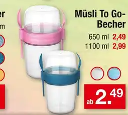 Zimmermann Müsli to go-becher Angebot