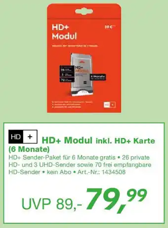 EP HD+ Modul inkl. HD+ Karte (6 Monate) Angebot