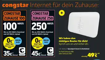 cosmophone Congstar zuhause 100 oder zuhause 250 Angebot