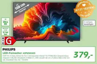 EP PHILIPS LED-Fernseher 43PUS8389 Angebot