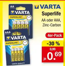 Zimmermann Varta superlife Angebot