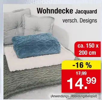 Zimmermann Jacquard wohndecke Angebot