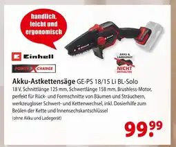 bauSpezi Einhell akku-astkettenäge ge-ps 18/15 li bl-solo Angebot