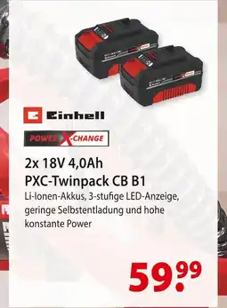 bauSpezi Einhell 2x 18v 4,0ah pxc-twinpack cb b1 Angebot