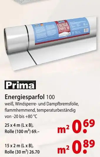 bauSpezi Prima energiesparfol 100 Angebot