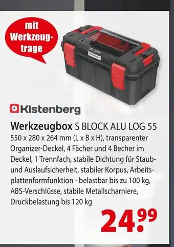 bauSpezi Kistenberg werkzeugbox s block alu log 55 Angebot