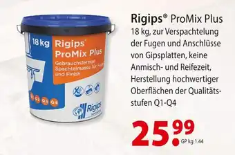 bauSpezi Rigips promix plus Angebot