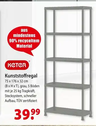 bauSpezi Keter kunststoffregal Angebot