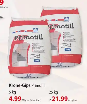 bauSpezi Krone-gips primofill Angebot