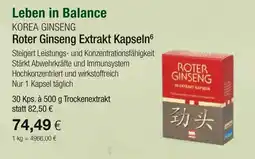 Vitalia Korea ginseng roter ginseng extrakt kapseln Angebot