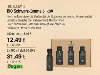 Vitalia Dr. budwig bio schwarzkümmelöl kba Angebot