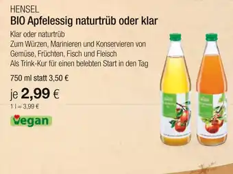 Vitalia Hensel bio apfelessig Angebot