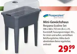 bauSpezi Prosperplast mini-gewächshaus respana ecoline set Angebot