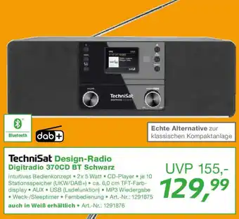 EP TechniSat Design-Radio Digitradio 370CD BT Schwarz Angebot