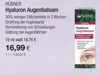 Vitalia Hübner hyaluron augenbalsam Angebot