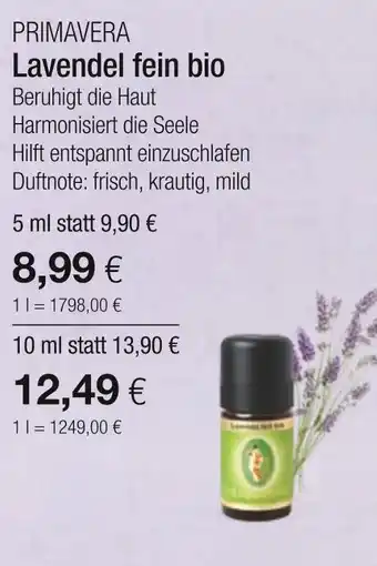 Vitalia Primavera lavendel fein bio Angebot