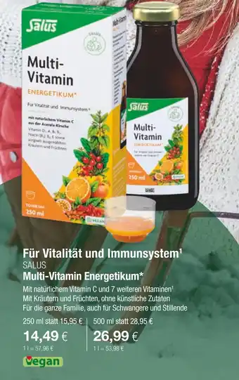 Vitalia Salus multi-vitamin energetikum Angebot