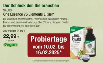 Vitalia Salus one essence 75 elements elixier Angebot