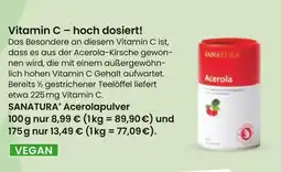 Vitalia Sanatura acerolapulver Angebot