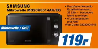 Expert Samsung mikrowelle mg23k3614ak/eg Angebot