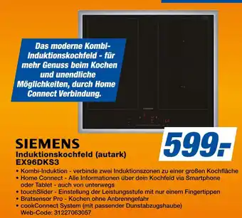 Expert Siemens induktionskochfeld (autark) ex96dks3 Angebot