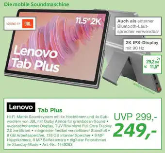 EP Lenovo Tab Plus Angebot