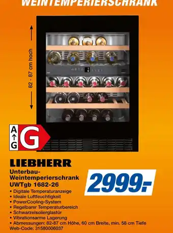 Expert Liebherr unterbau-weintemperierschrank Angebot