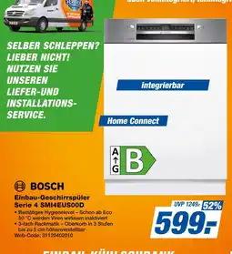 Expert Bosch einbau-geschirrspüler serie 4 smi4eus00d Angebot