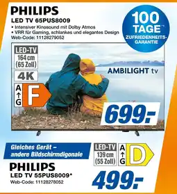 Expert Philips led tv 65pus8009 oder led tv 55pus8009 Angebot