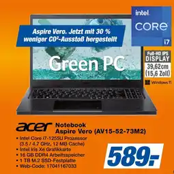 Expert Acer notebook aspire vero (av15-52-73m2) Angebot